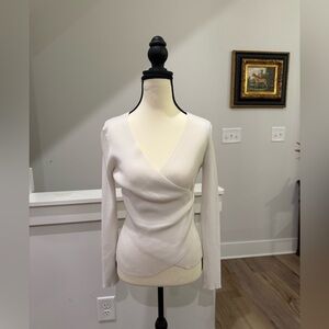 Which We Want - NEEDSUPPLY - Knit Wrap Top in Cream
